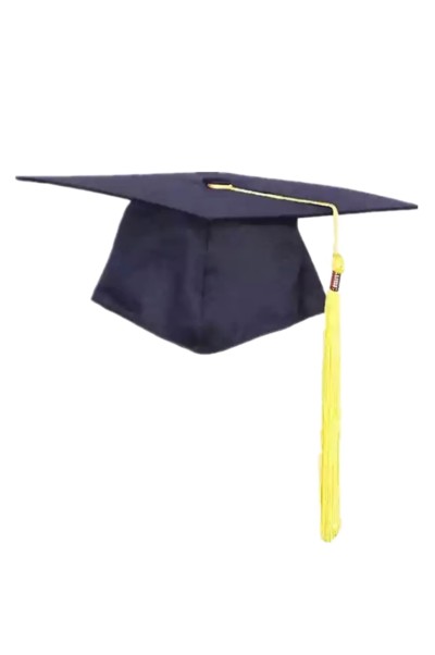 訂製黑色畢業帽    設計多種顏色流蘇    畢業帽製衣廠   十八鄉鄉事委員會公益社小學  GC027 正面照